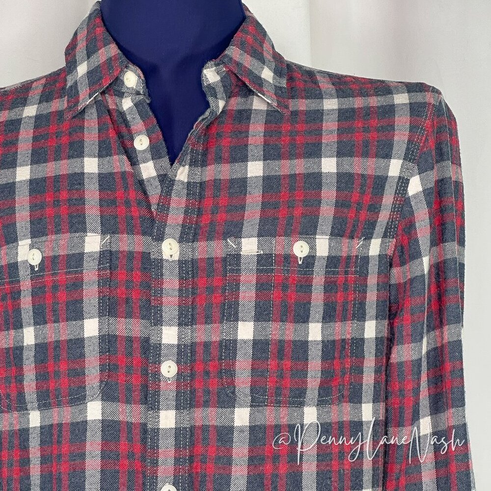 Gap Men's Long Sleeves Plaid Flannel Button Down Shirt Small S - Picture 5 of 11